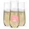 48 pk Plastic Champagne Flutes 9oz, Clear Shatterproof for Parties and Events